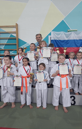 Поздравляем победителей  открытого первенства Санкт-Петербурга по Эншин каратэ для детей начального уровня подготовки