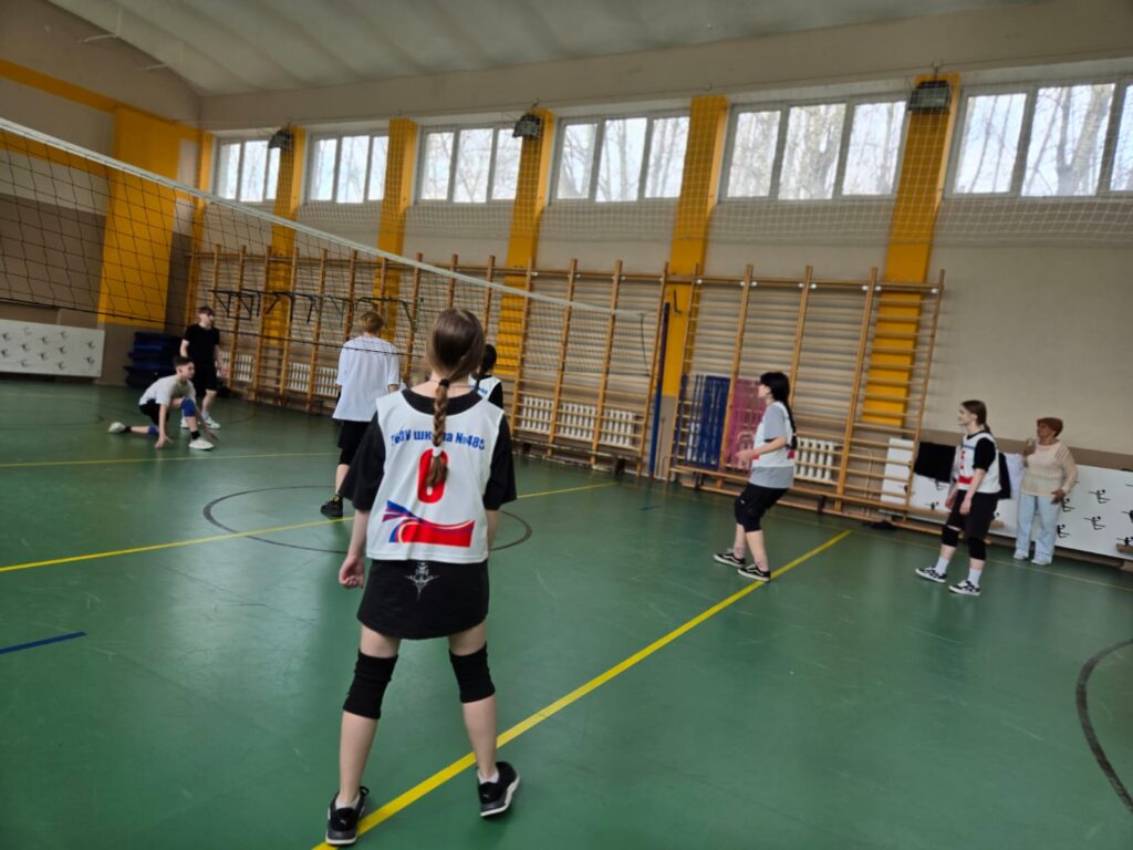 Товарищеские встречи волейбольной команды школы 485 со школой 643